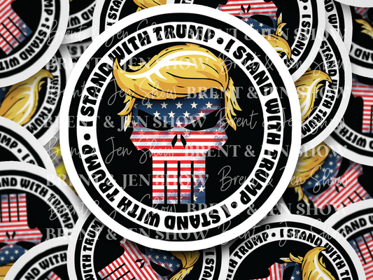 I Stand With Trump Vinyl Sticker