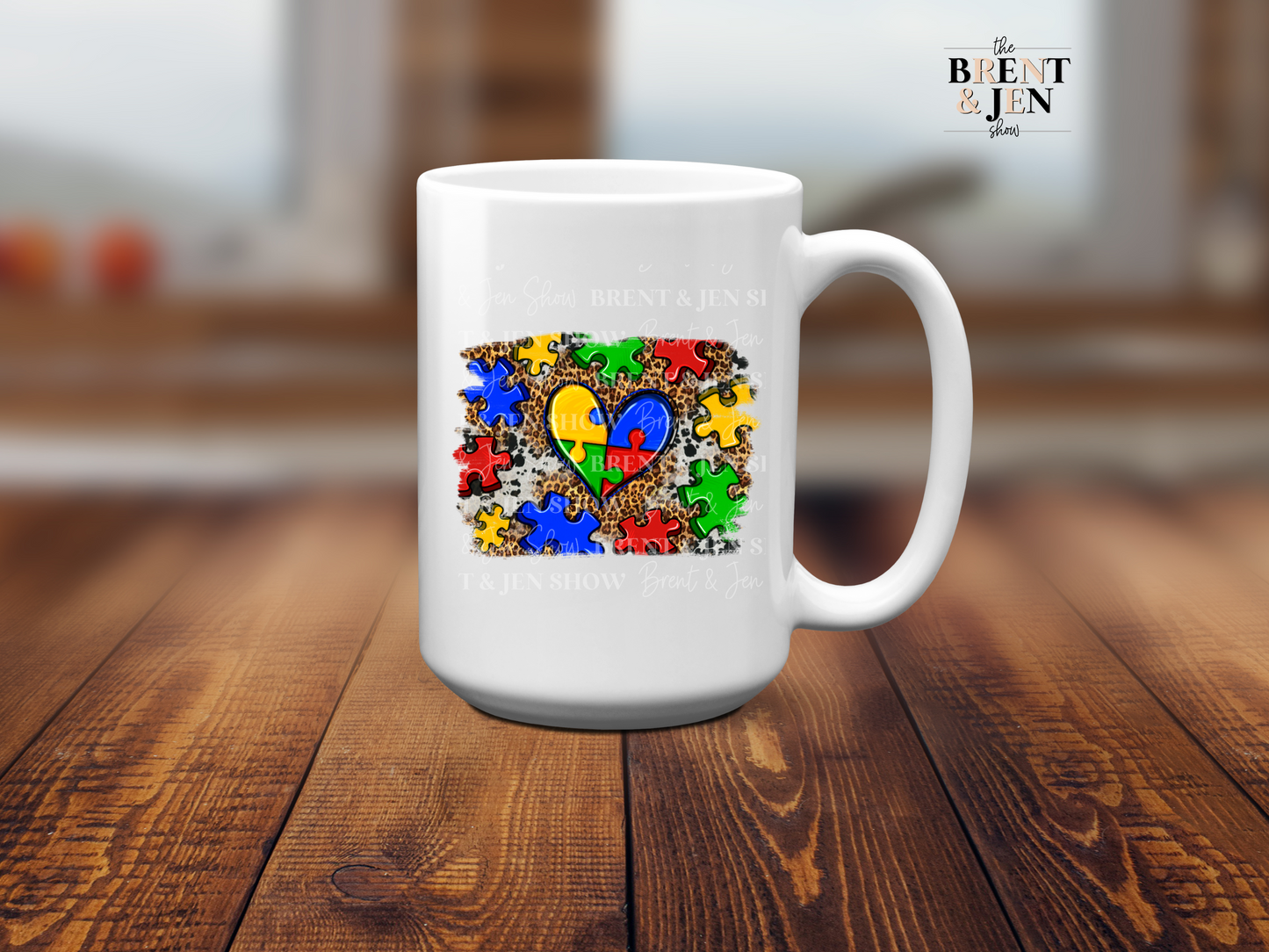 Autism Leopard, Heart Patch - Ready to Press Sublimation Transfer/Heat Transfer