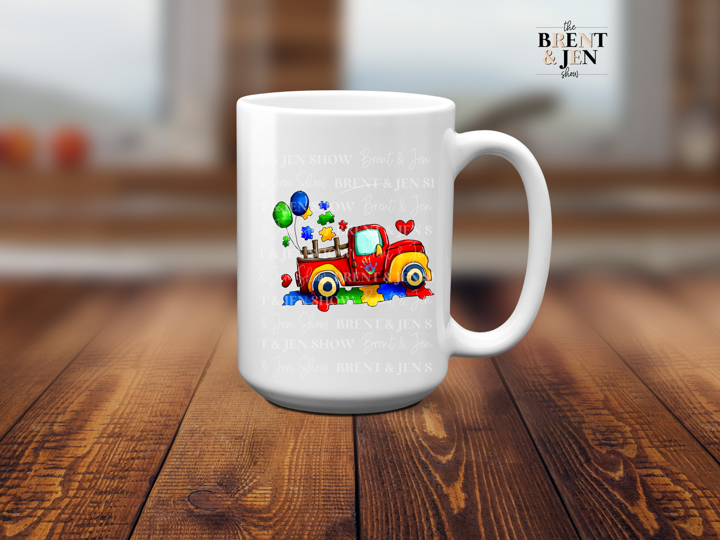 Cute Autism Truck - Ready to Press Sublimation Transfer/Heat Transfer
