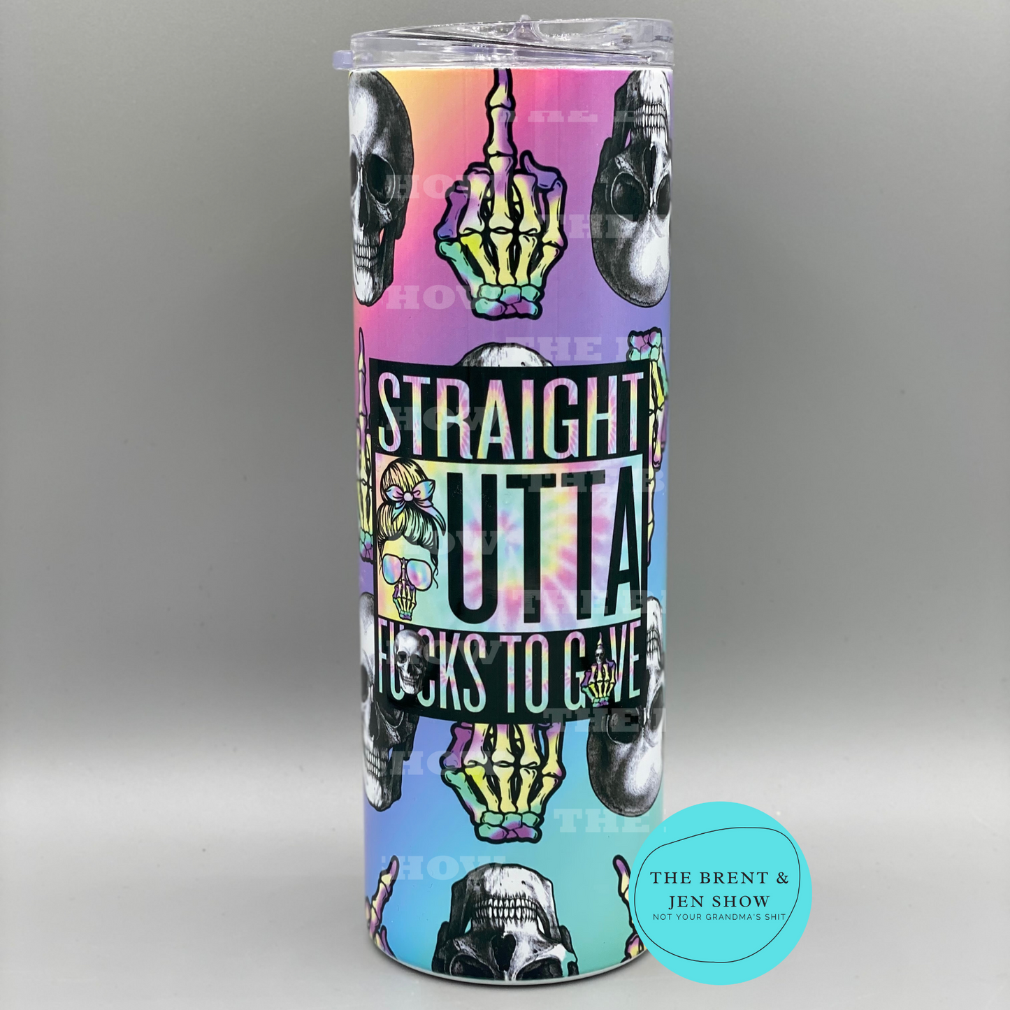 Ready To Ship Adult Humor Straight Outta F*cks to Give Tumbler 20oz