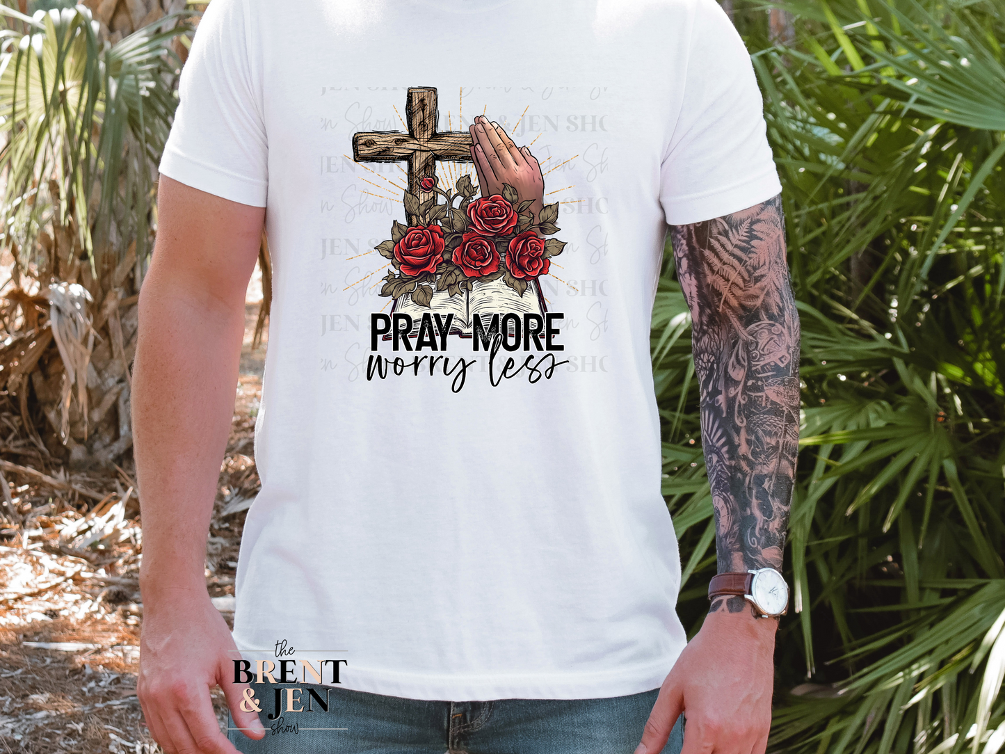 Pray More, Worry Less | Ready to Press Sublimation Transfer/Heat Transfer