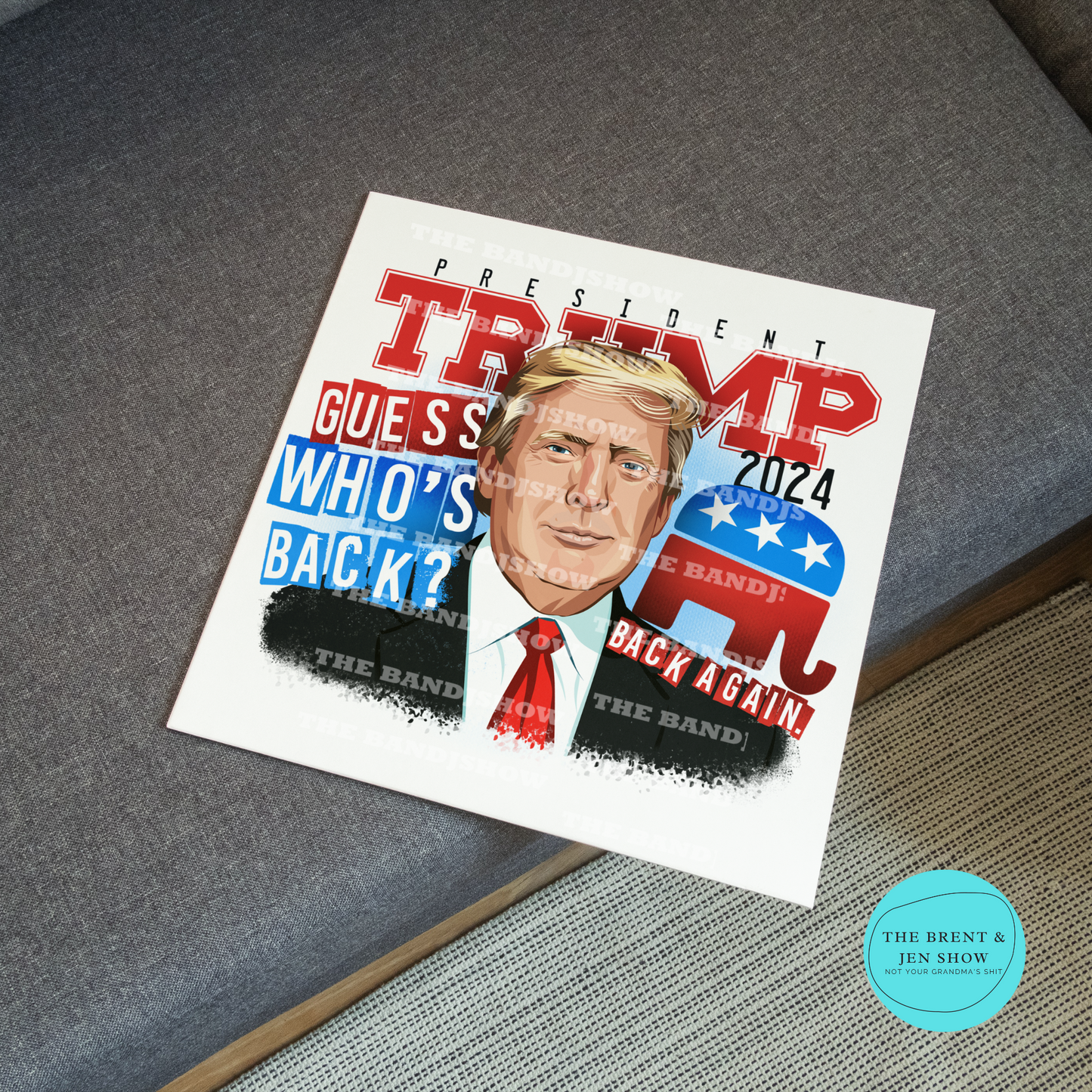 Guess Who's Back, Trump 2022 Vinyl Sticker