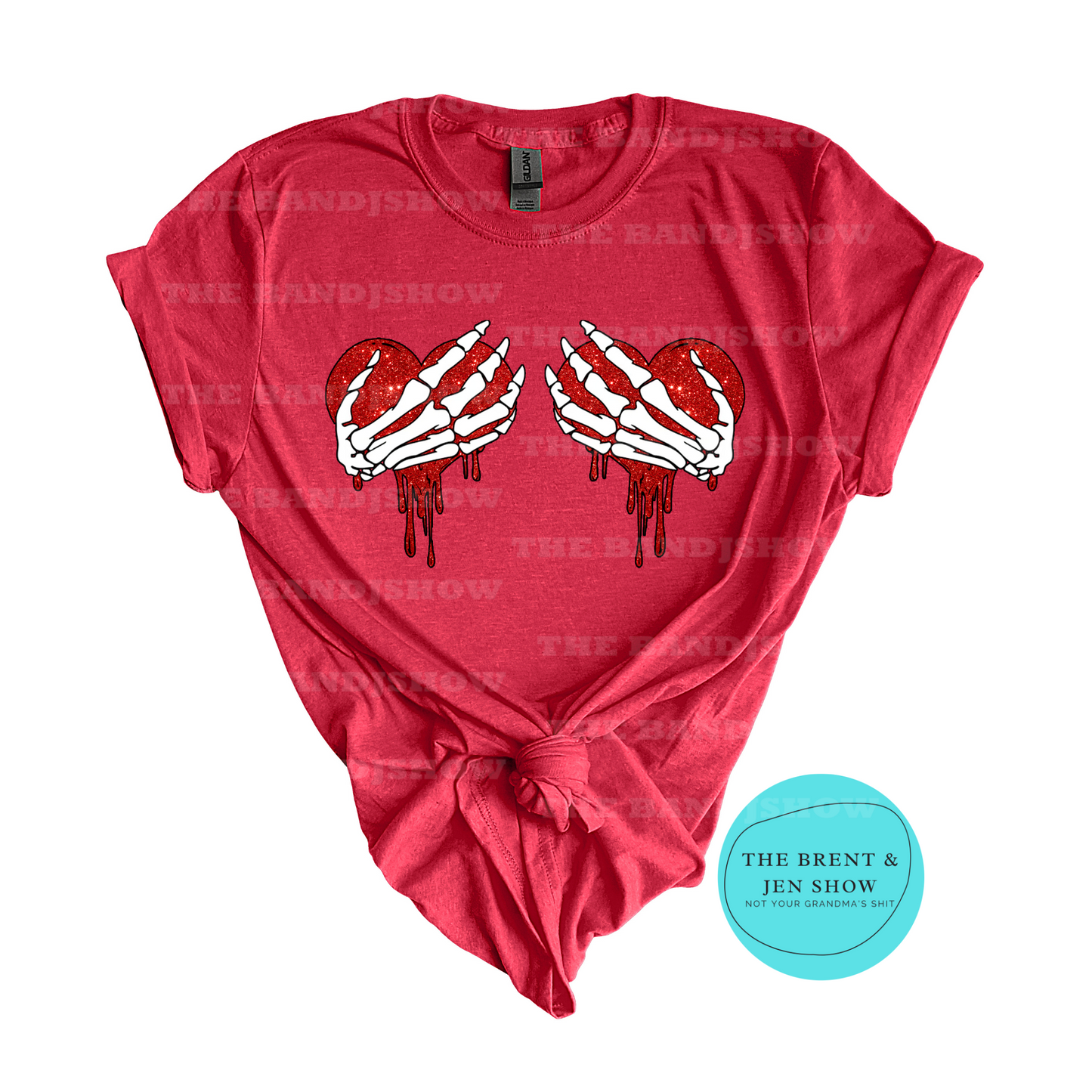 Skellie Heart Grab Valentine's Day T-Shirt