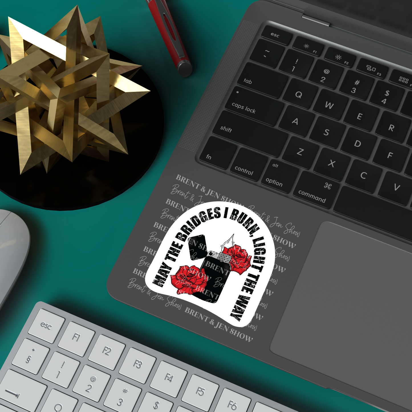 May the Bridges I Burn, Light The Way Vinyl Sticker