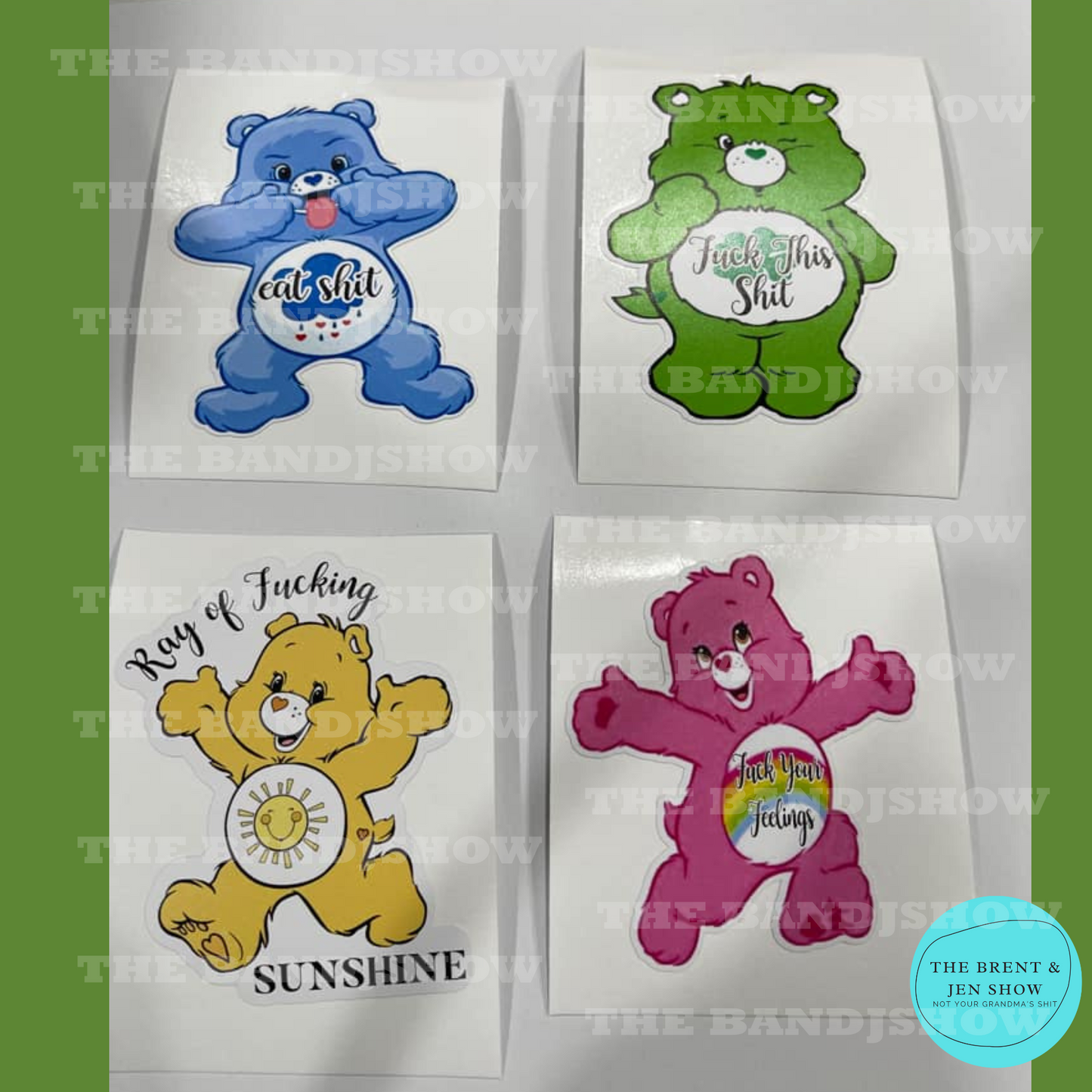 Swear Bears Vinyl Stickers