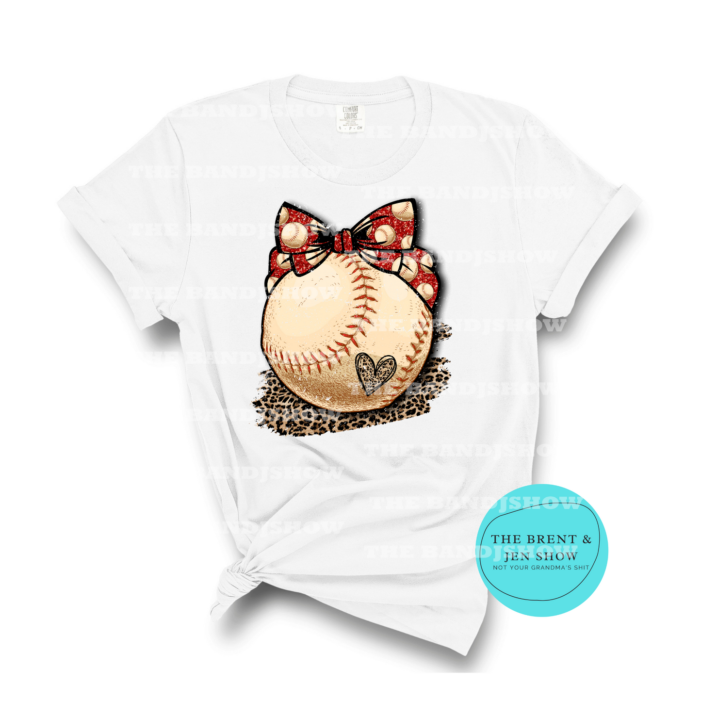 READY TO PRESS - Baseball Love - Leopard- Headband - Sublimation Transfer/ Heat Transfer Vinyl Transfer