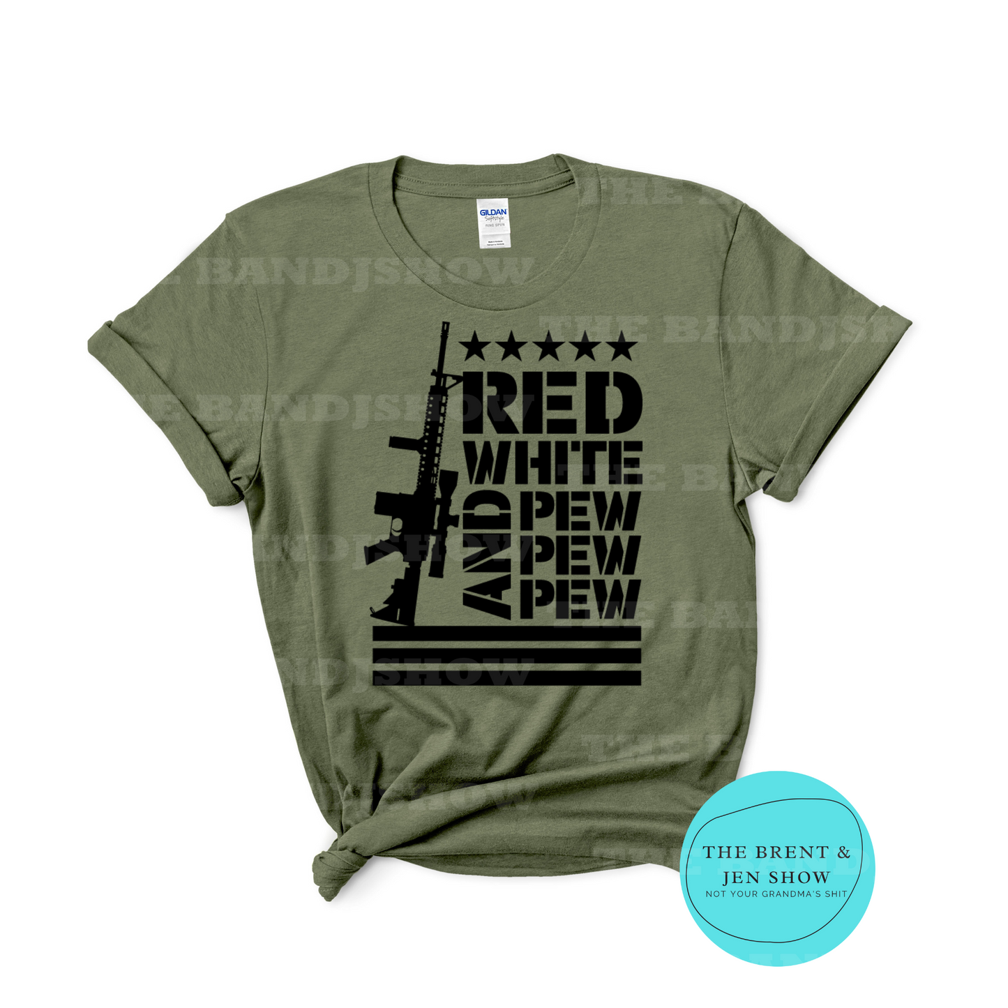 Red White & Pew Pew Pew T-Shirt