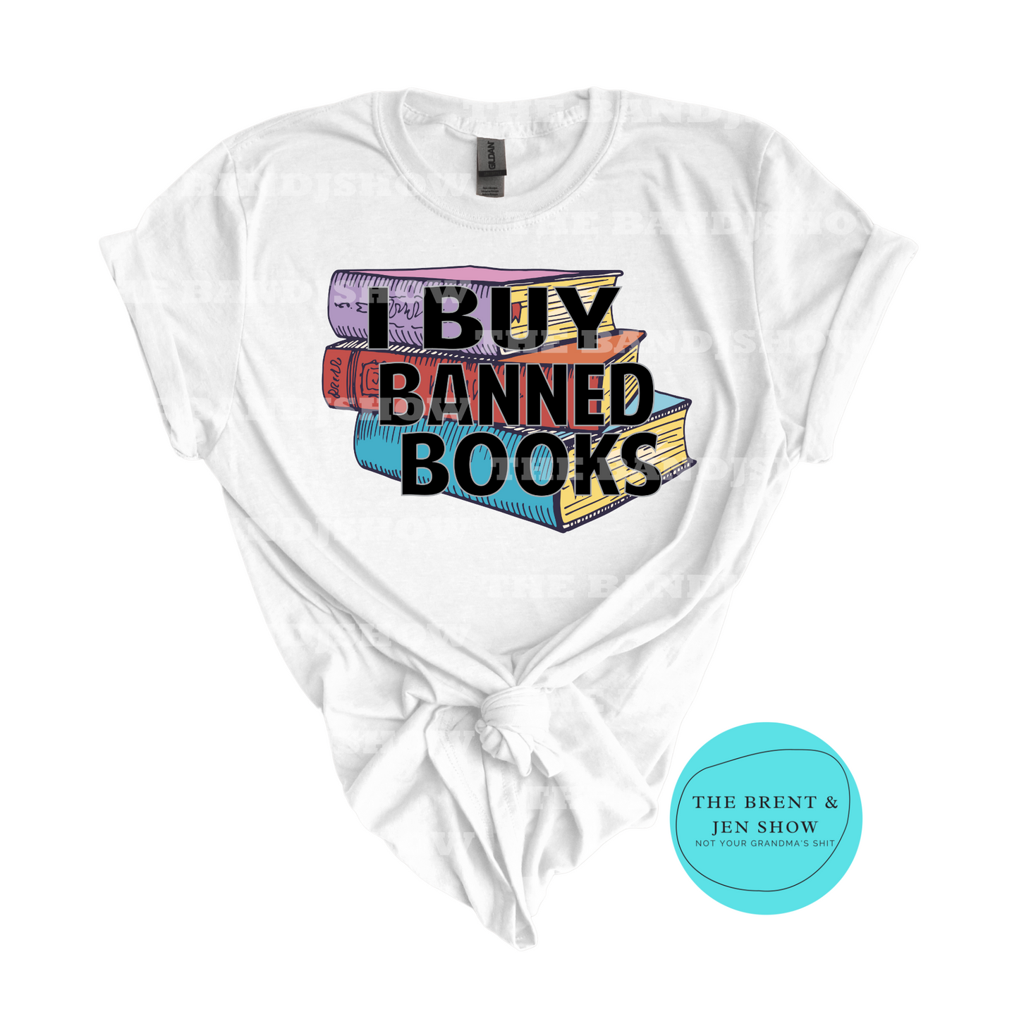 I Buy Banned Books Crew Neck T Shirt