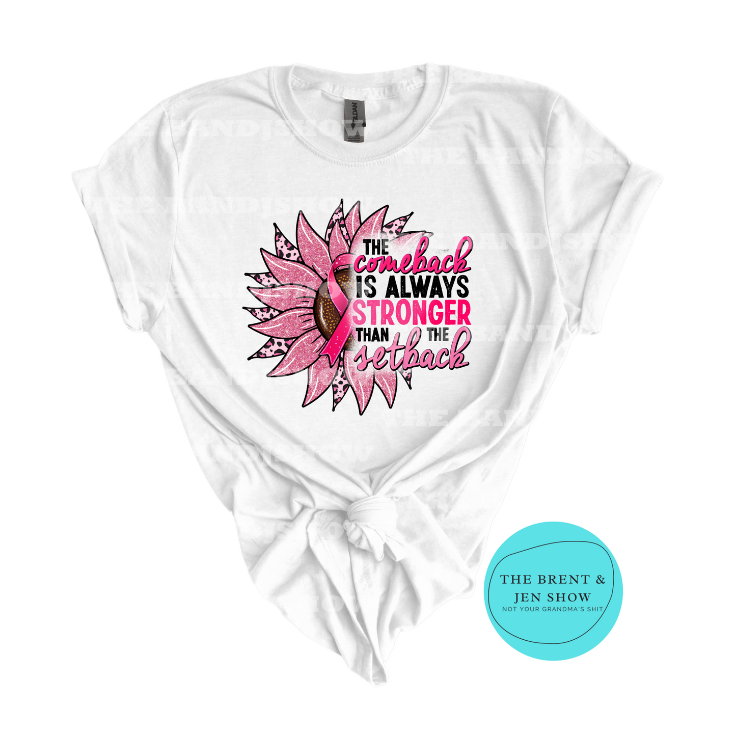 The Comeback is Always Stronger Than the Setback Breast Cancer Awareness T-Shirt