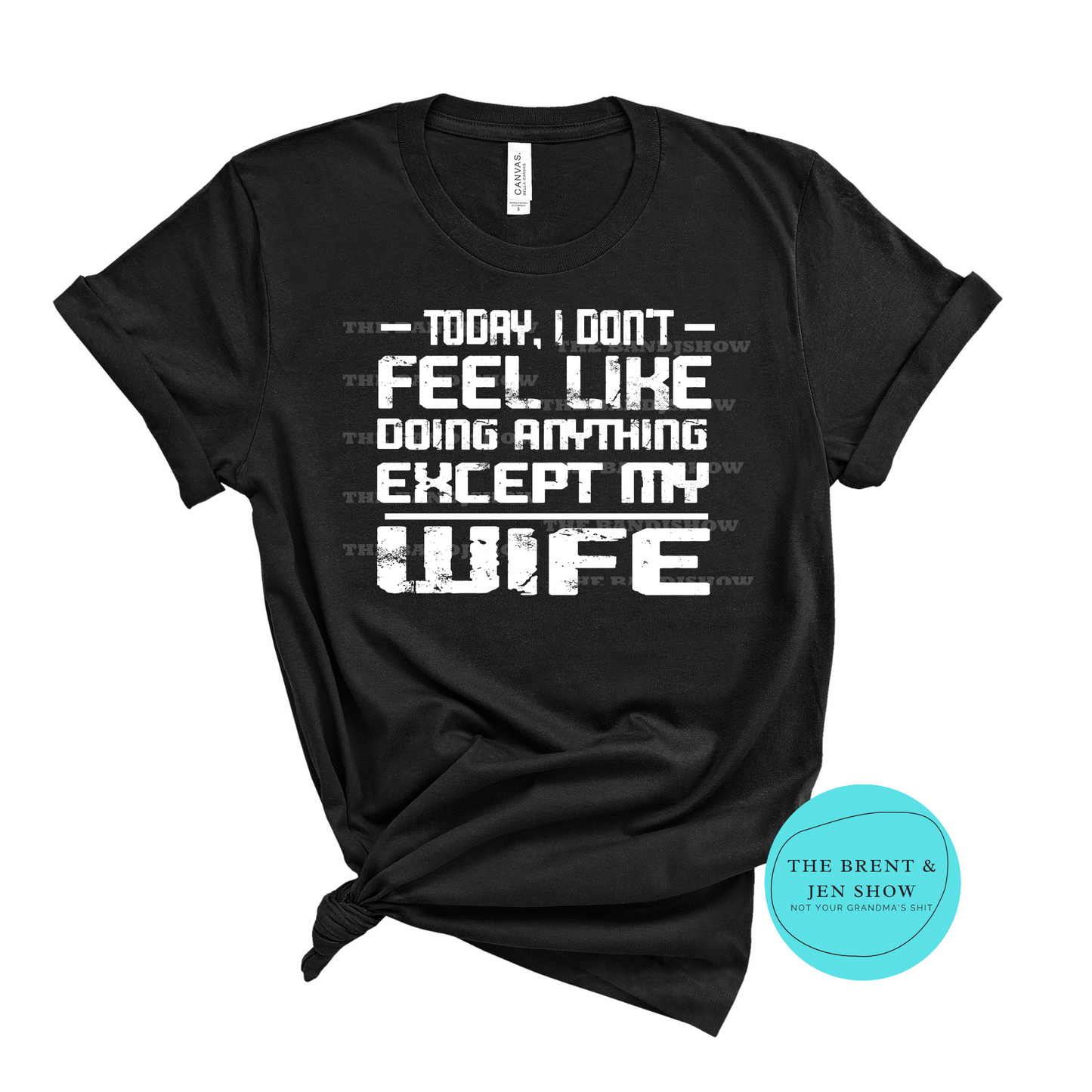 Today I Don't Feel Like Doing Anything Except My Wife T-Shirt
