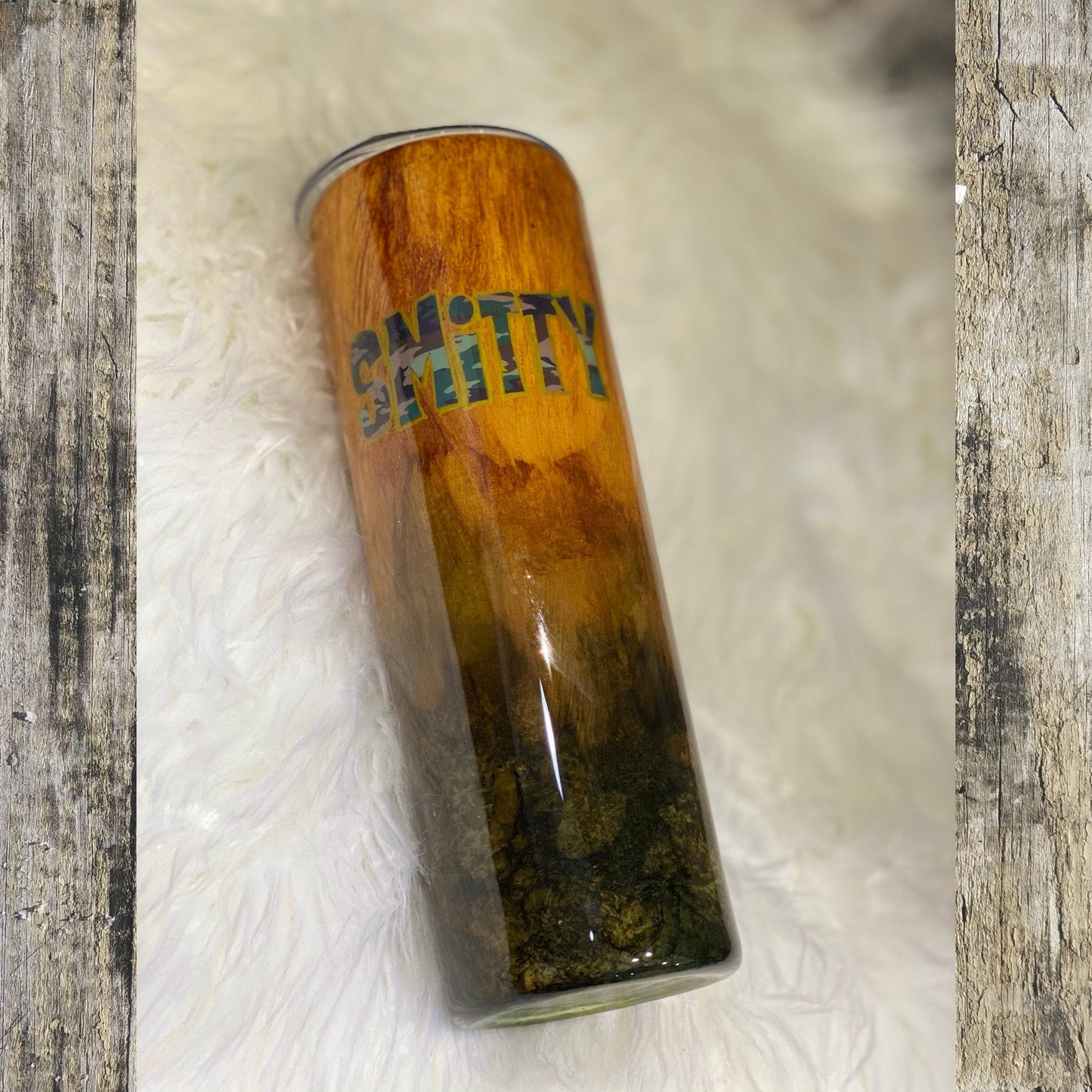 Deer Woodgrain Camouflaged Tumbler