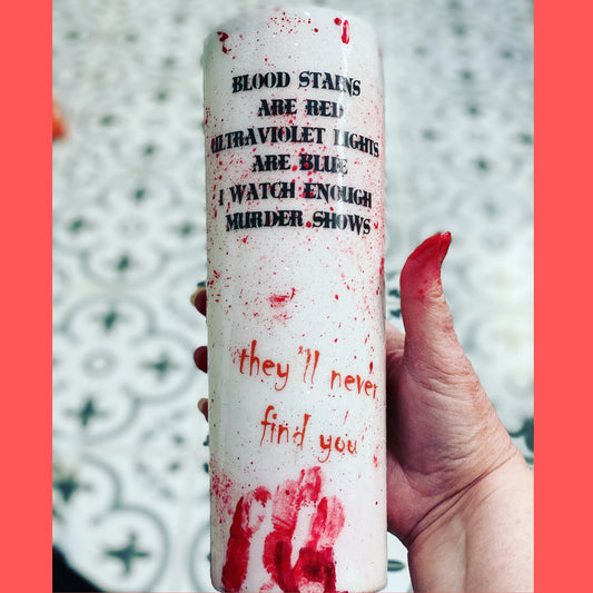 Blood Stains Are Red | Crime Show Tumbler