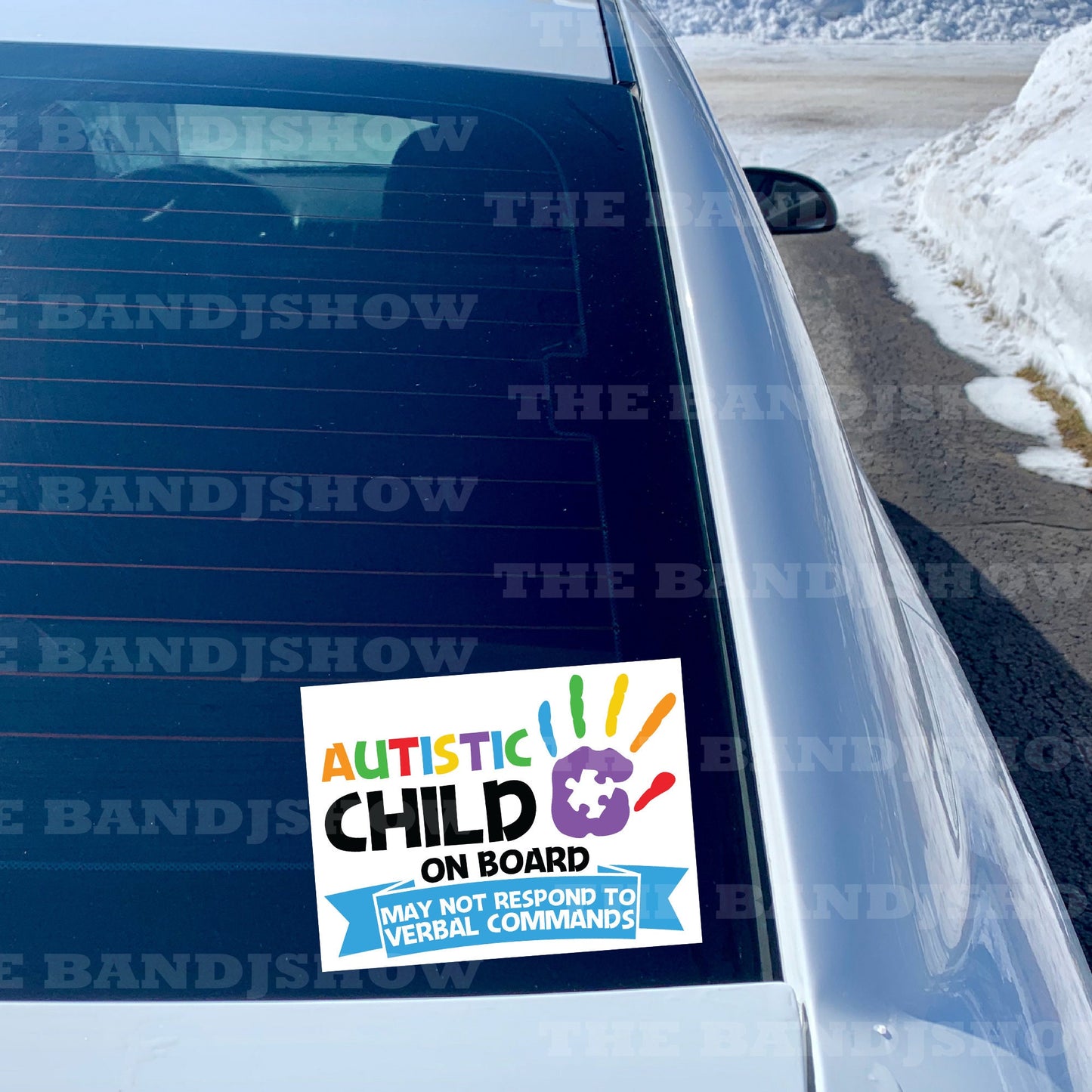 Car Decal - Autistic Child On Board, May Not Respond to Verbal Commands