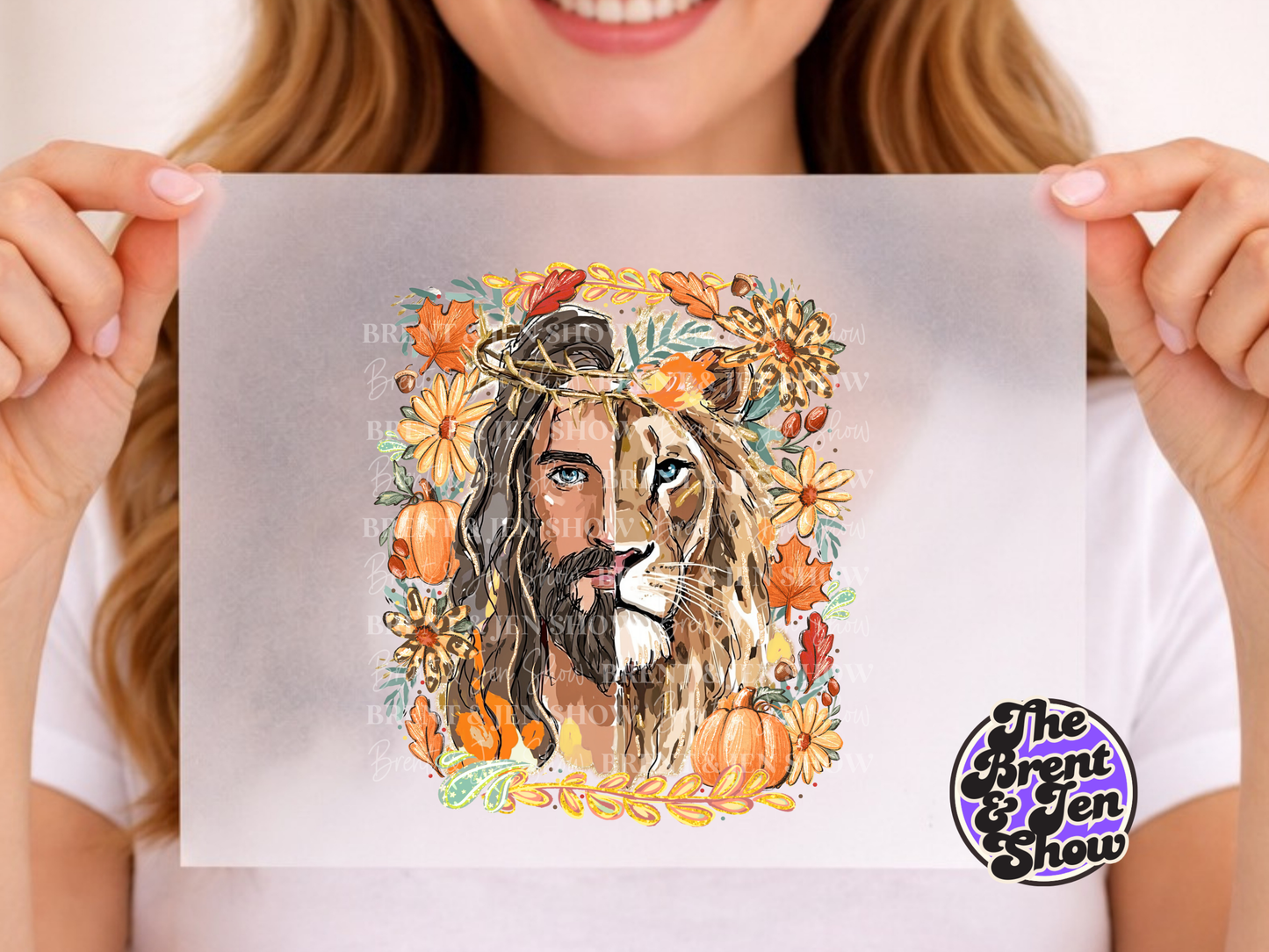 Fall Lion of Judah DTF/Sublimation Transfer, Ready to Press