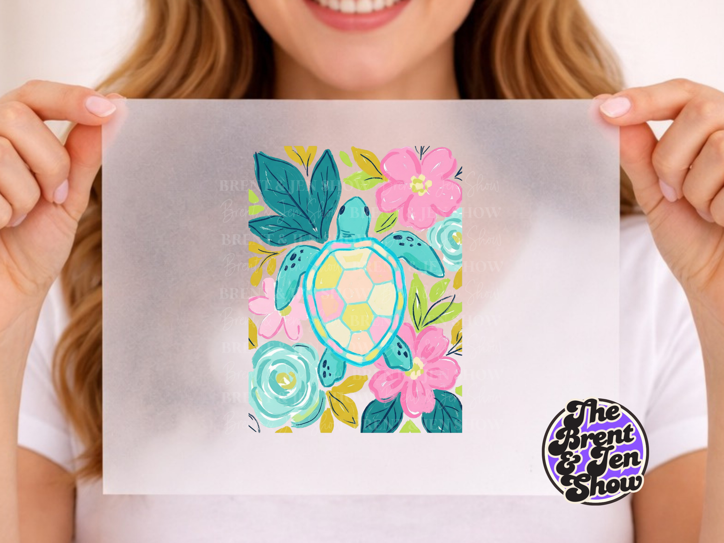 Boho Sea Turtle Transfer DTF/Sublimation