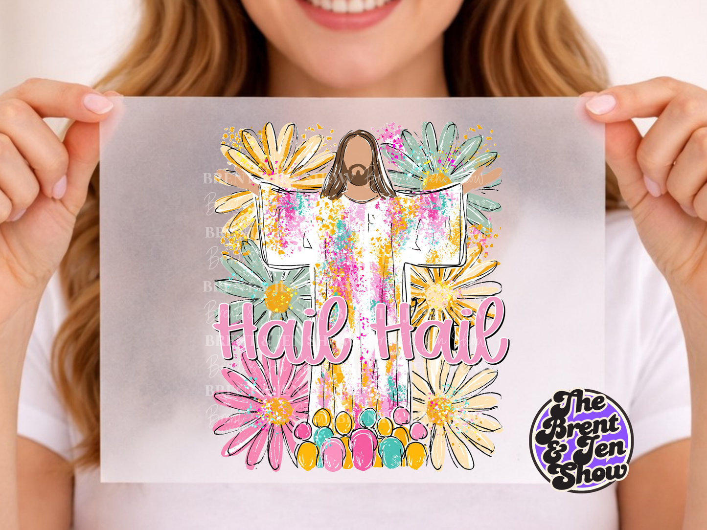 Hail Hail Jesus DTF/Sublimation Transfer, Ready to Press