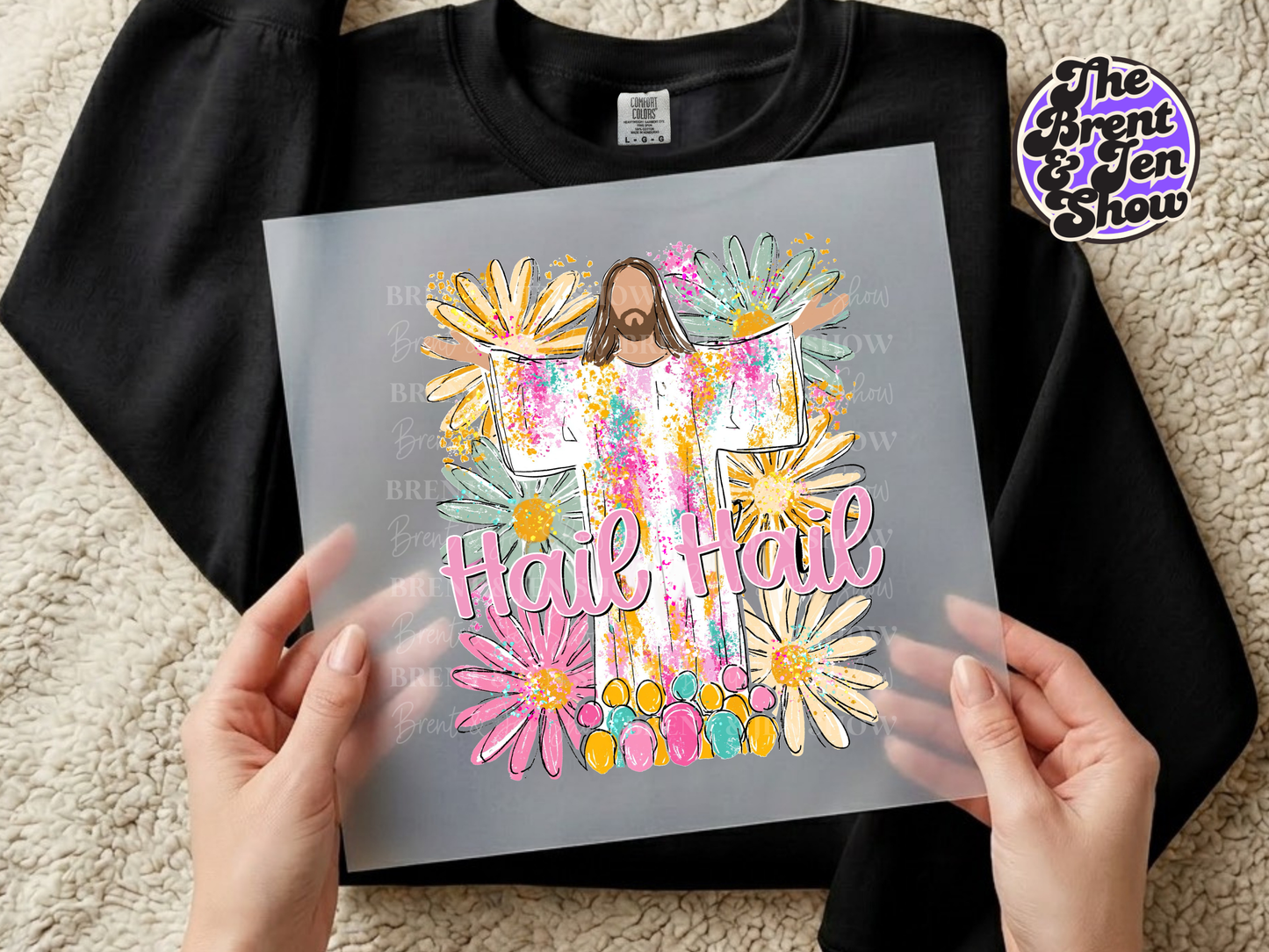 Hail Hail Jesus DTF/Sublimation Transfer, Ready to Press
