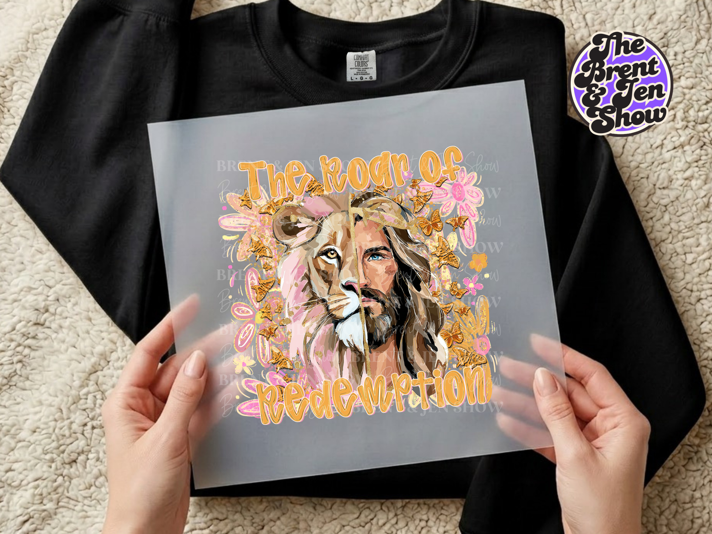 The Roar of Redemption DTF/Sublimation Transfer, Ready to Press