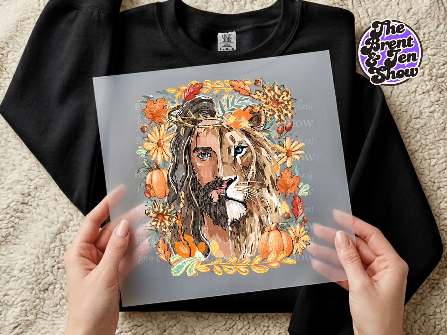 Fall Lion of Judah DTF/Sublimation Transfer, Ready to Press