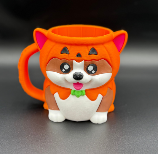 Kevin the Corgi Pumpkin Ice Cream Pint Holder