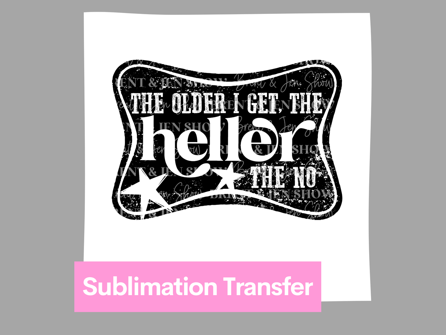 The Heller The No DTF Transfer, Ready to Press Sublimation Heat Transfer,