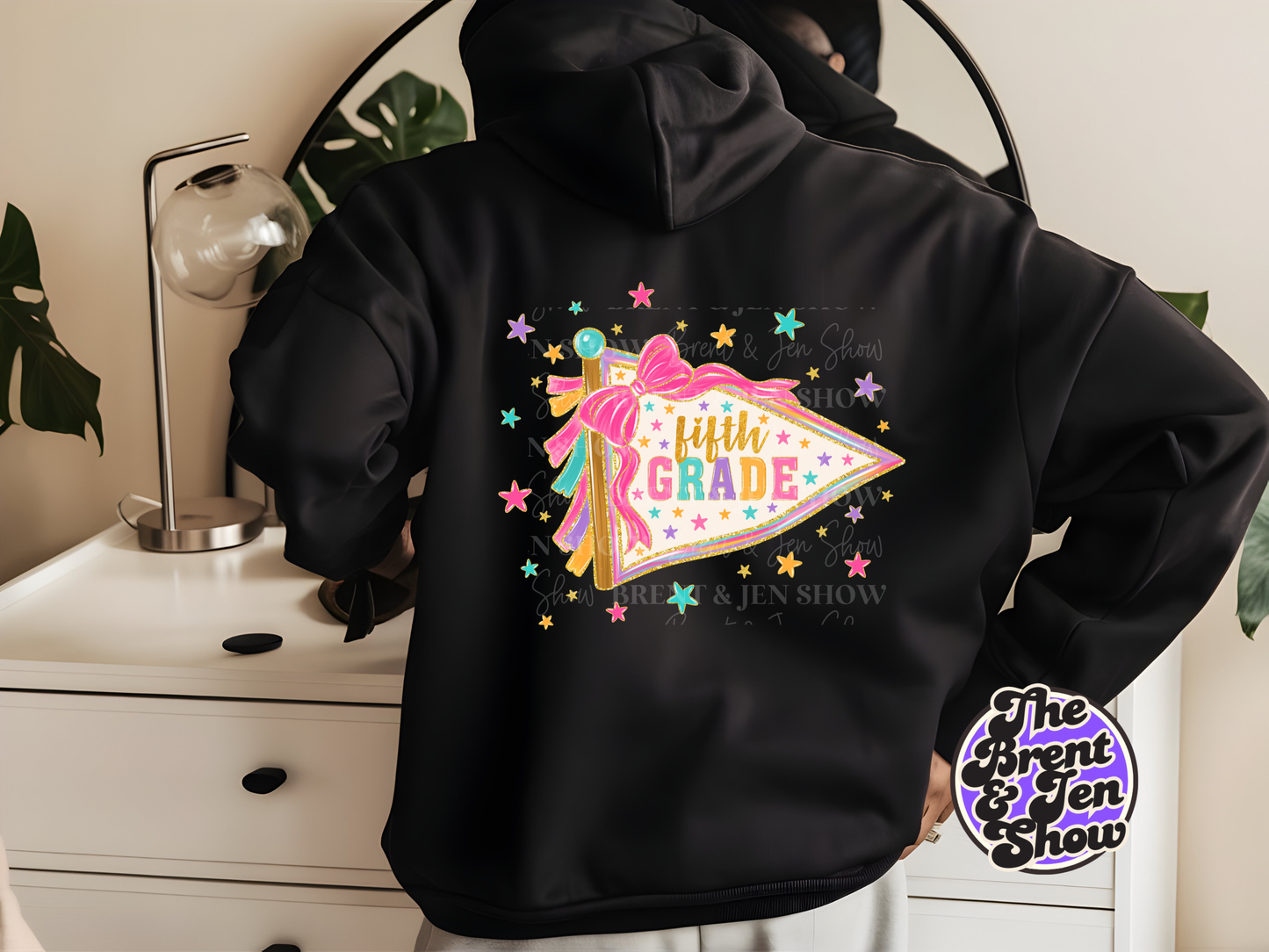 Fifth Grade Preppy Banner DTF/Sublimation Transfer, Ready to Press