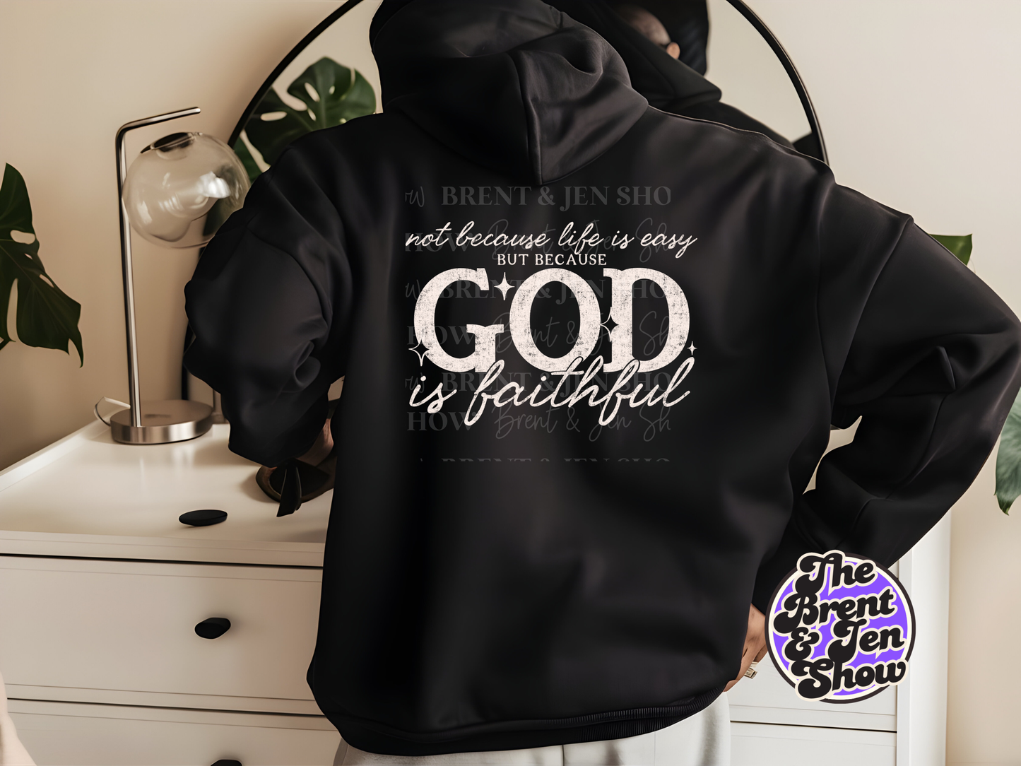 God is Faithful Typography, DTF Transfer