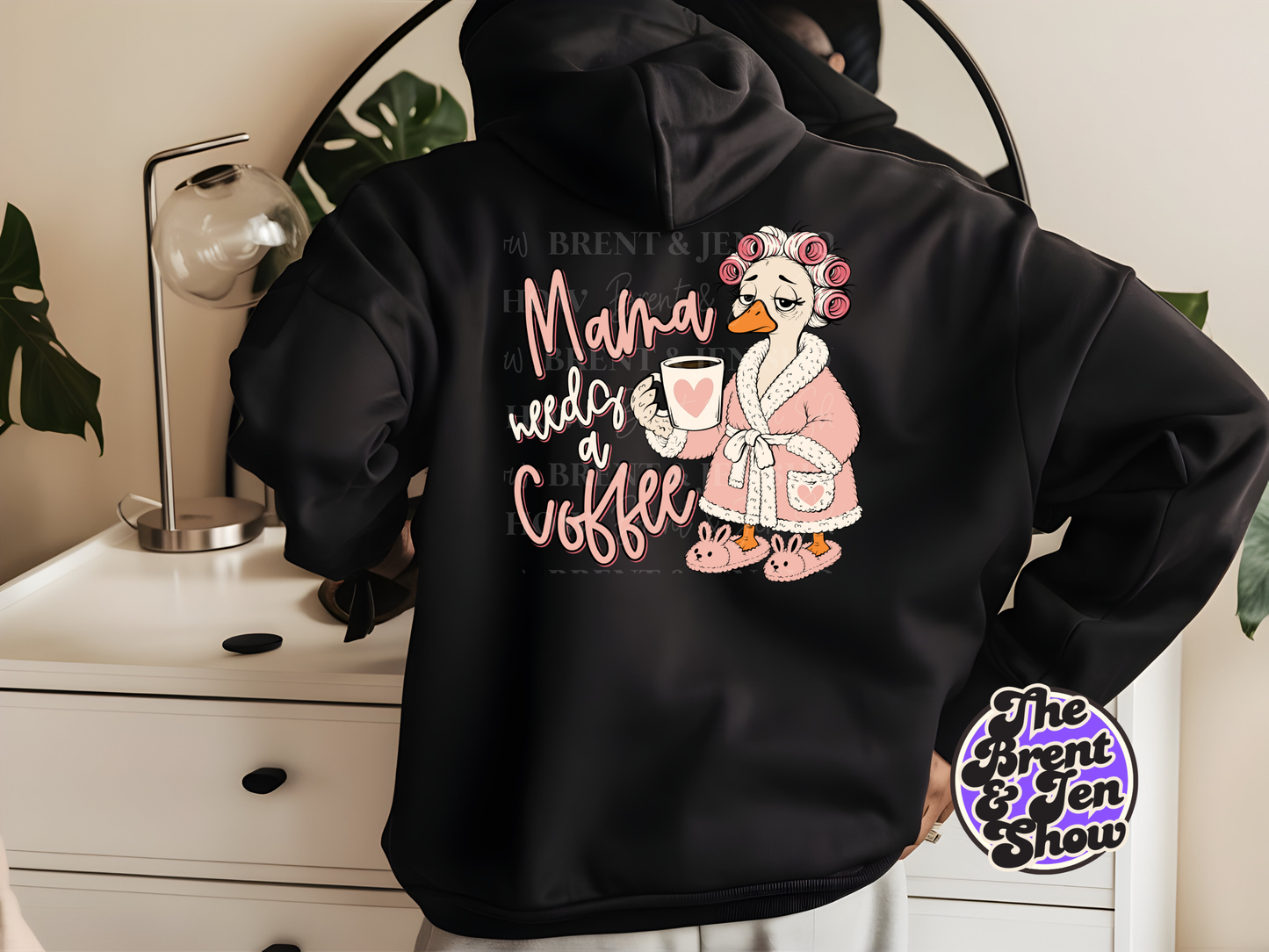 Mama Needs a Coffee Goose DTF or Sublimation Transfer