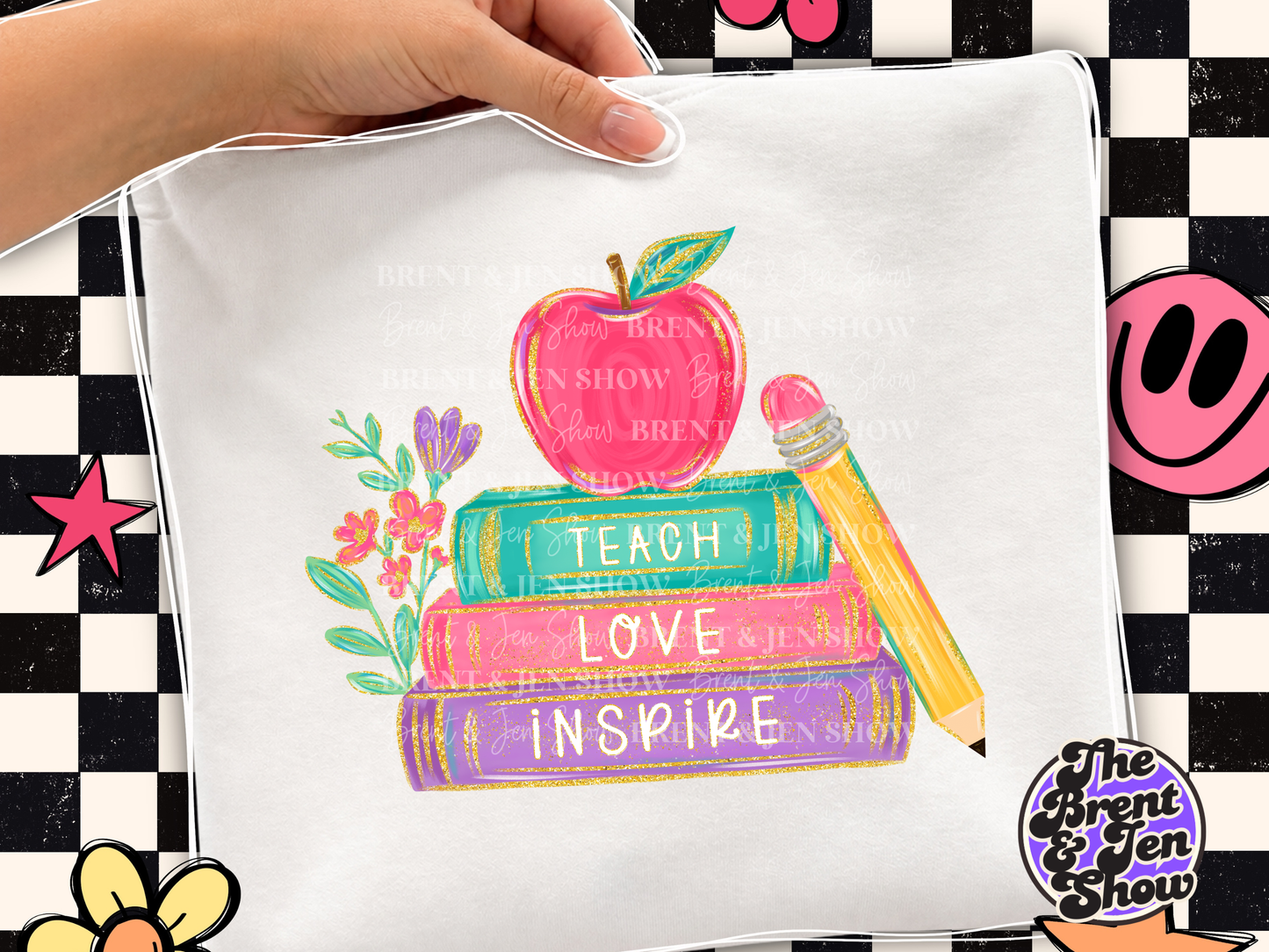 Teach Love Inspire DTF/Sublimation Transfer, Ready to Press