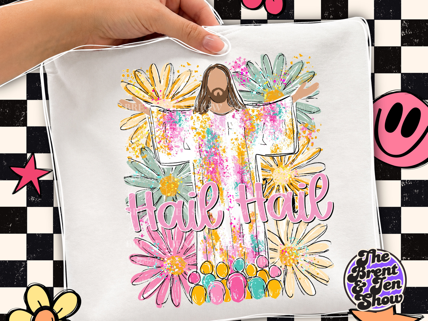 Hail Hail Jesus DTF/Sublimation Transfer, Ready to Press