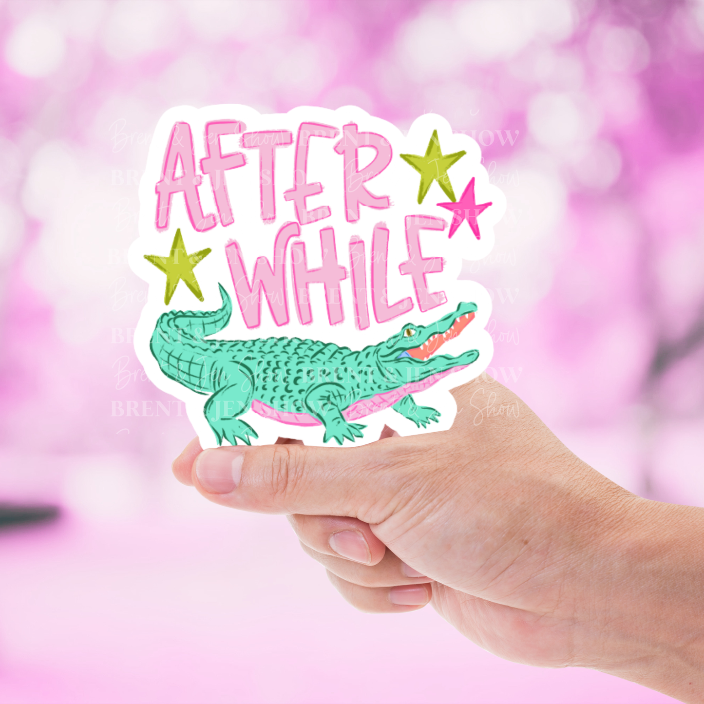 After While Crocodile Sticker