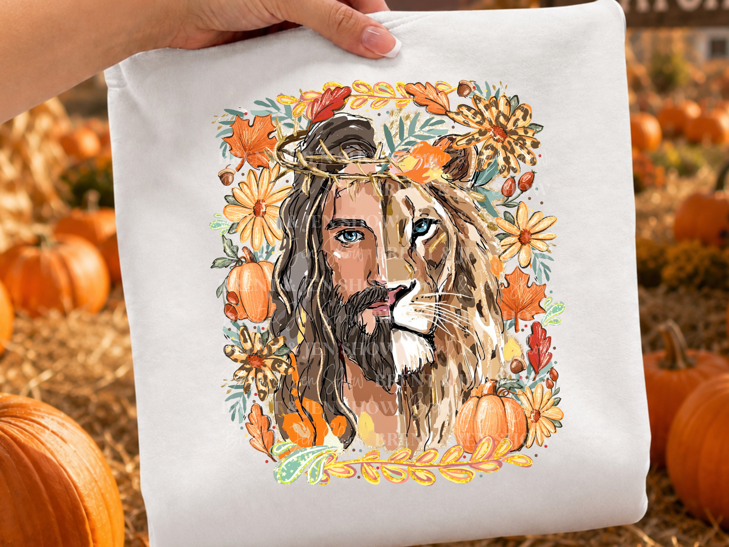 Fall Lion of Judah DTF/Sublimation Transfer, Ready to Press