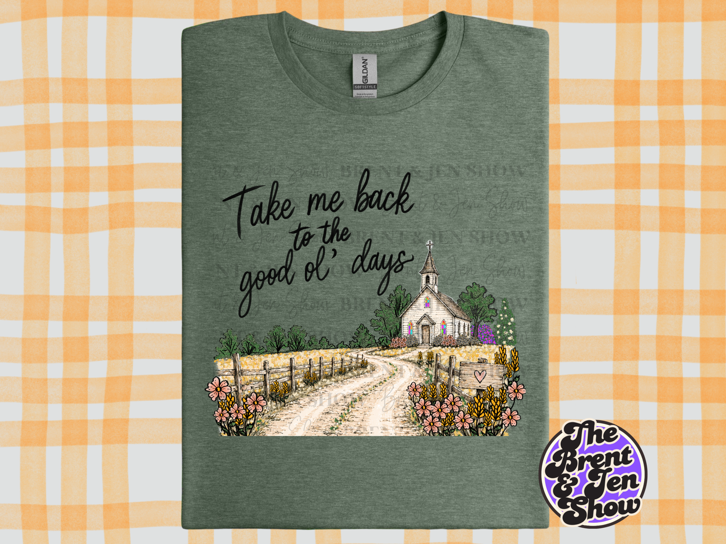 Take Me Back Good Ol' Days Church Graphic T-Shirt