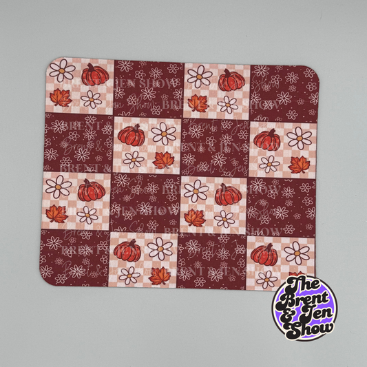 Floral Pumpkin Fall Mouse Pad