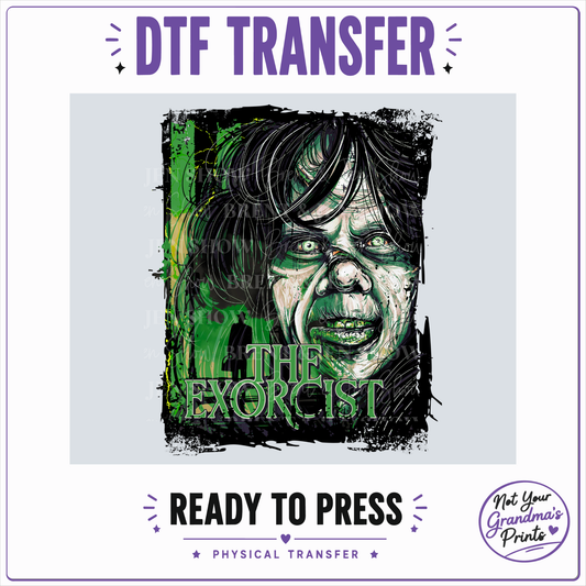 The Exorcist DTF Transfer, Horror Movie Ready to Press