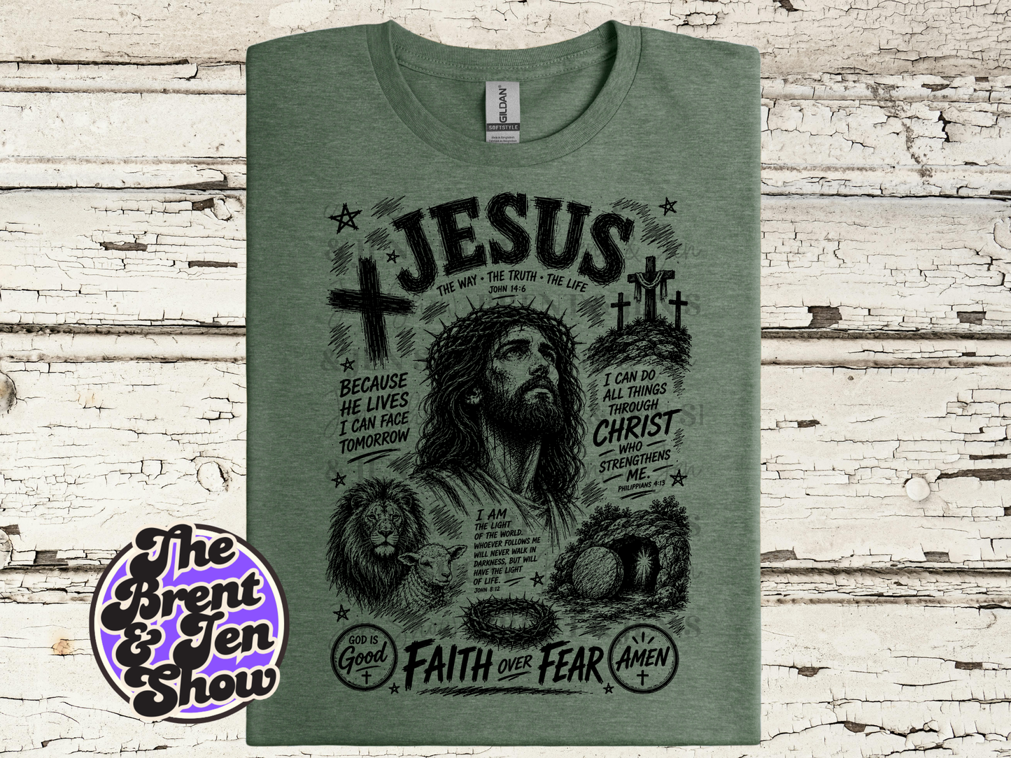 Jesus Collage T-Shirt