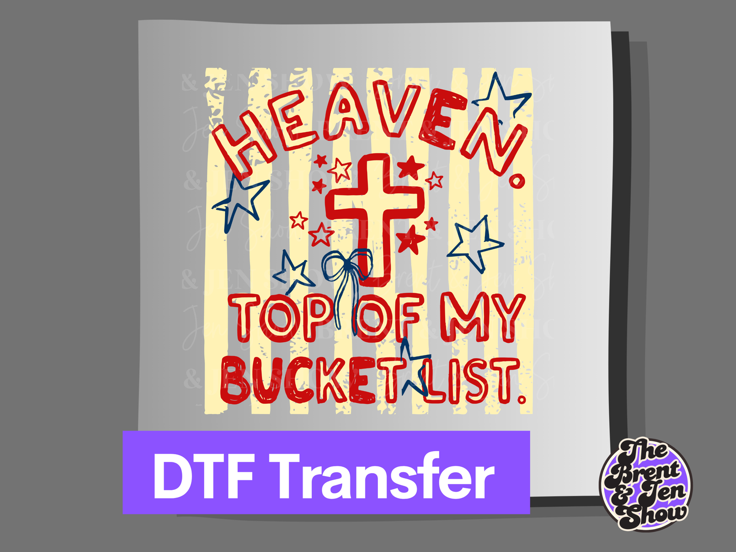 Heaven Top of My Bucket List Yellow
