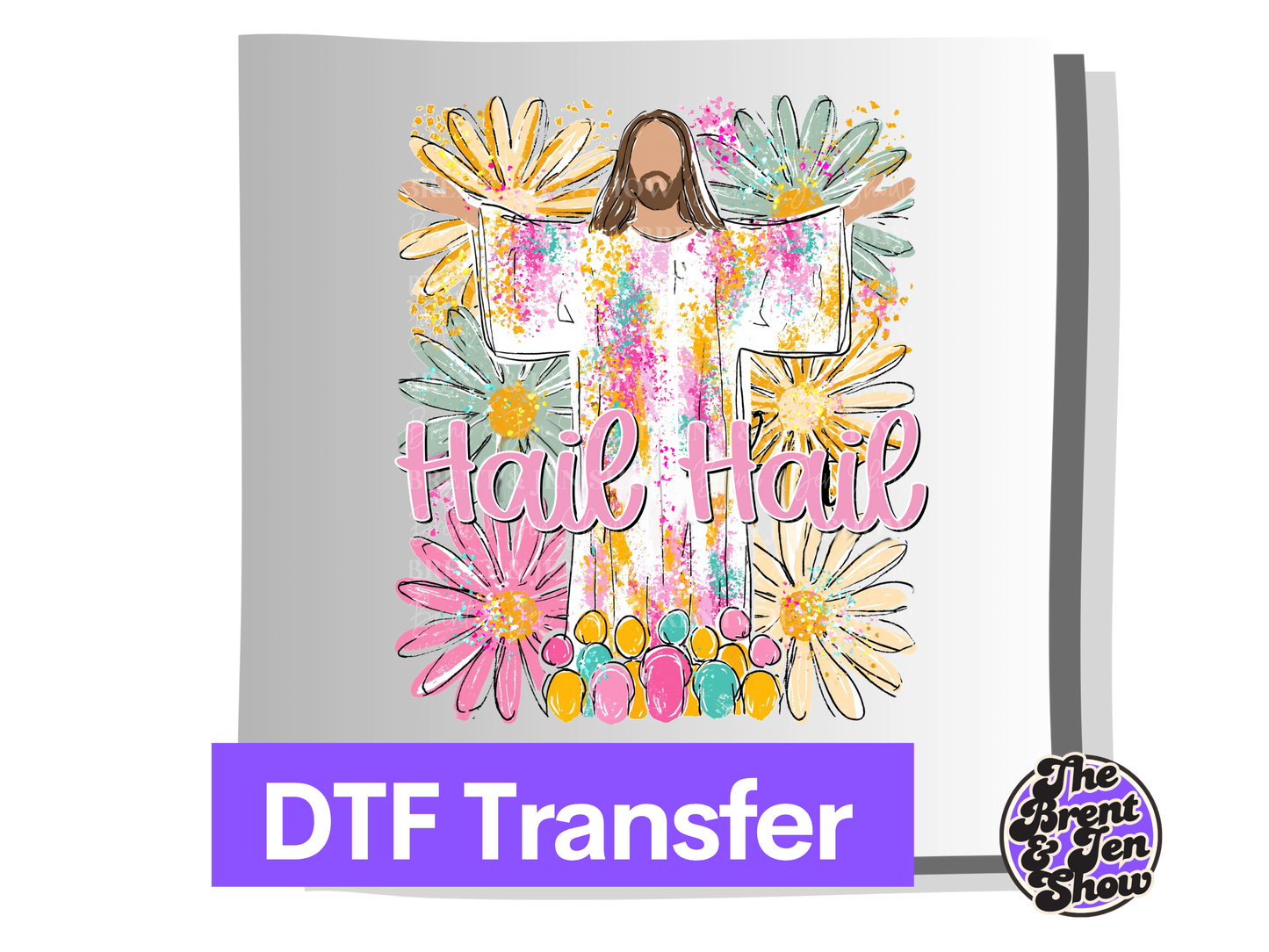 Hail Hail Jesus DTF/Sublimation Transfer, Ready to Press