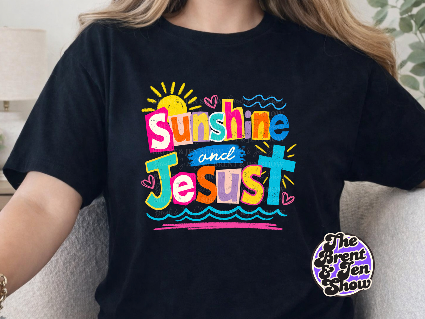 Sunshine and Jesus Graphic T-Shirt