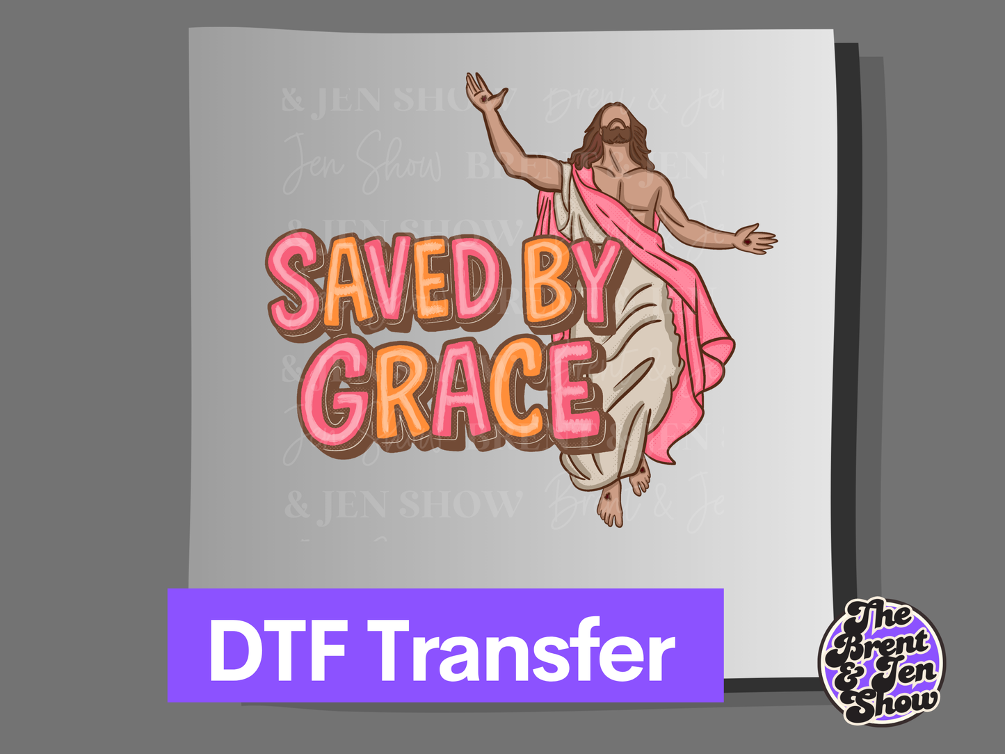 Saved By Grace DTF/Sublimation Transfer