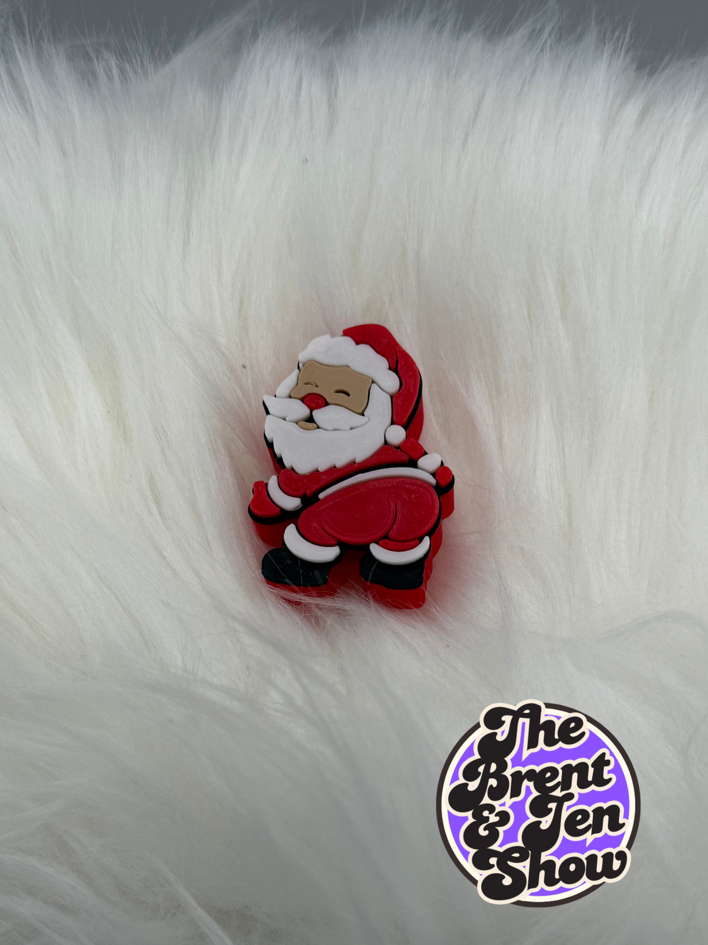 Jolly Santa Claus Straw Topper - 3D Printed