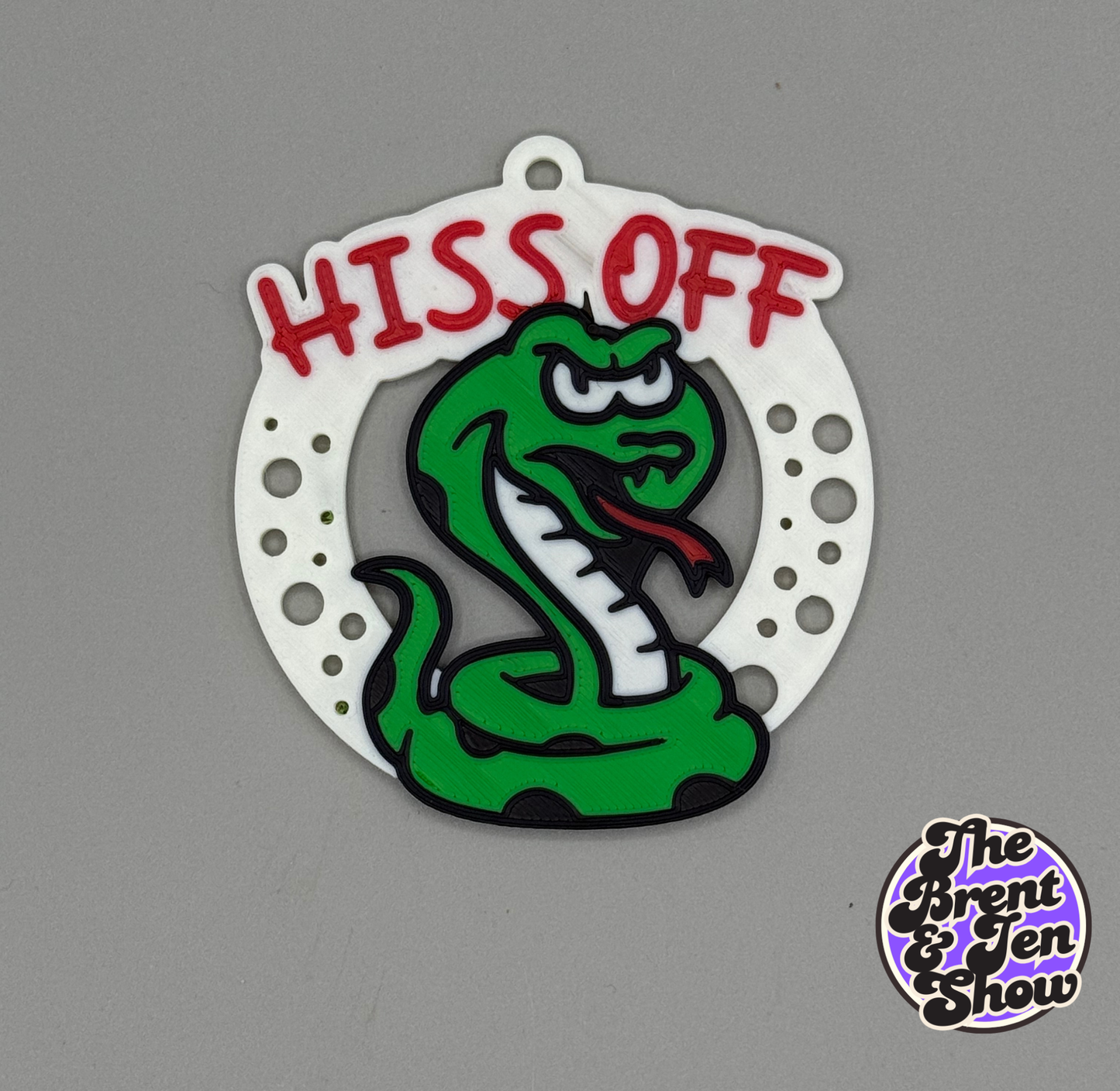 HISS OFF Snake Ornament