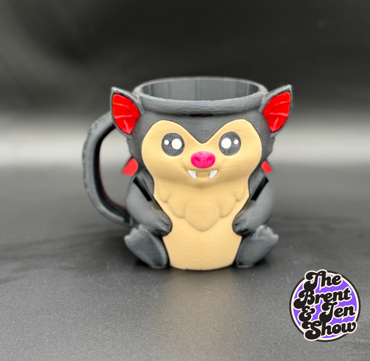 Bramble the Bat Ice Cream Pint Holder