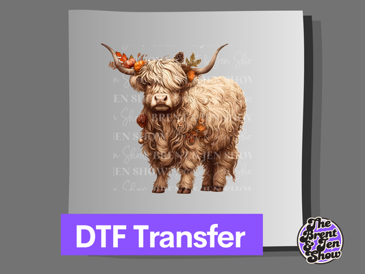 Highland Cow Transfer DTF/Sublimation