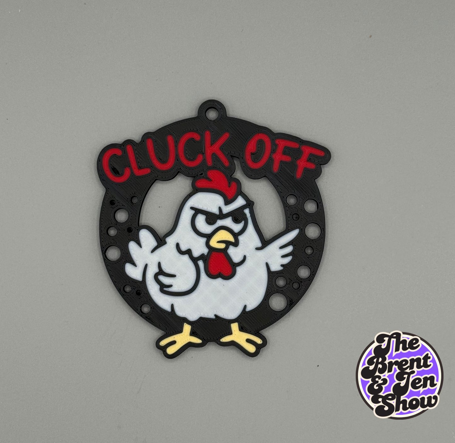 Cluck Off Chicken Ornament
