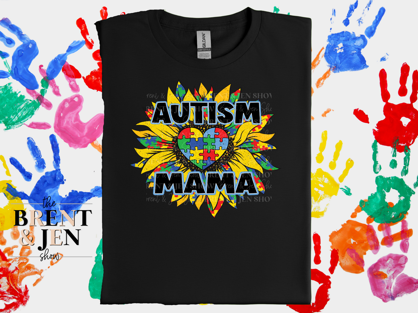 Autism Mama Sunflower T Shirt