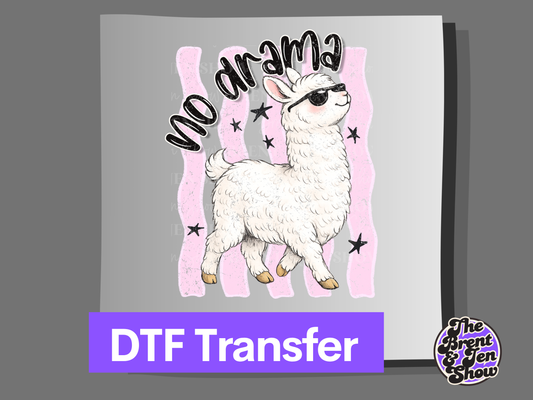 No Drama Llama Transfer DTF/Sublimation