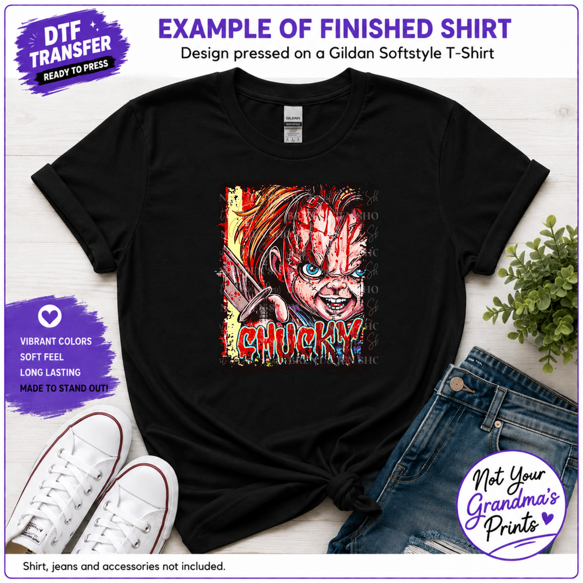 Chucky Horror Movie DTF Transfer (Ready-to-Press)