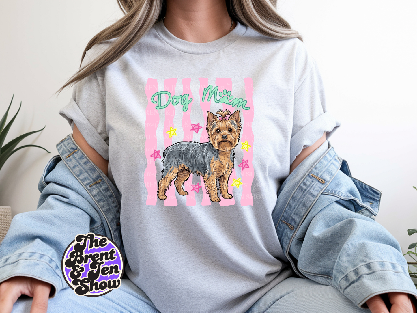 Yorkie Dog Mom Graphic T-Shirt