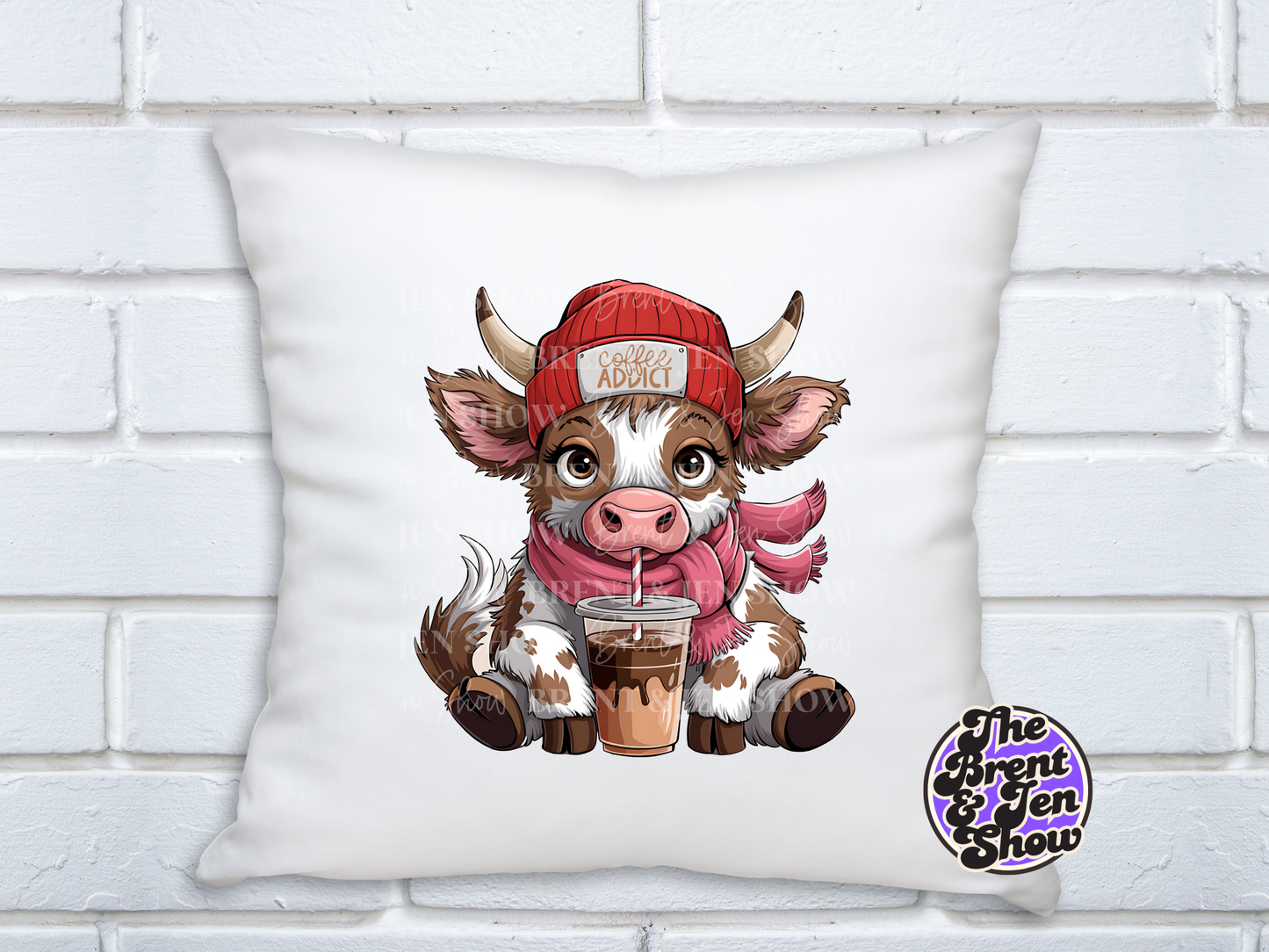 Cow Coffee Addict  Transfer DTF/Sublimation